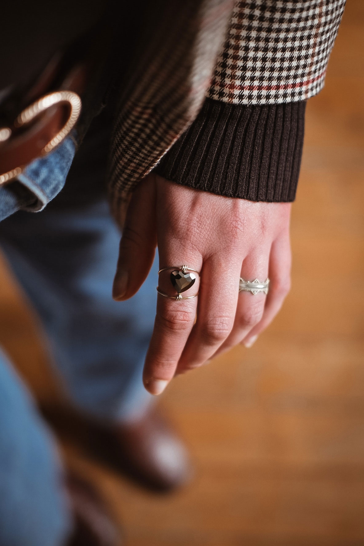 Bague coeur en cristal ‘Béguin’